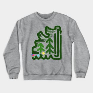 Green Track Crewneck Sweatshirt